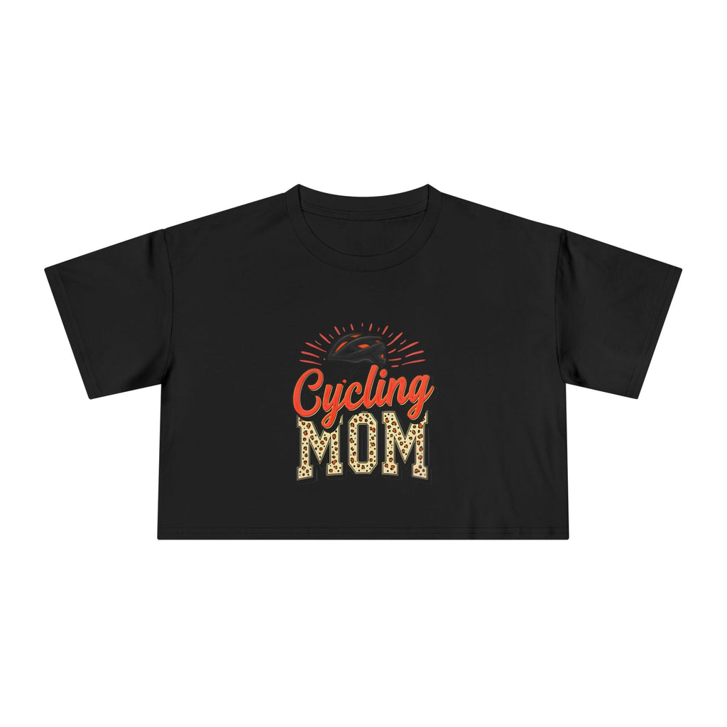 Cycling Mom Cheetah Print Crop Tee - Magnolia Wild SC