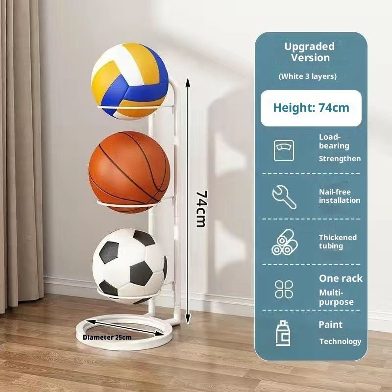 Indoor Kids Sports Ball Storage Rack - Magnolia Wild SC