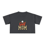 Golf Mom Cheetah Print Women's Crop Tee - Magnolia Wild SC