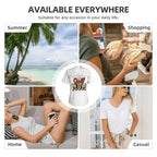 Golf Mom Women's V-Neck Short-Sleeve T-Shirt - Magnolia Wild SC