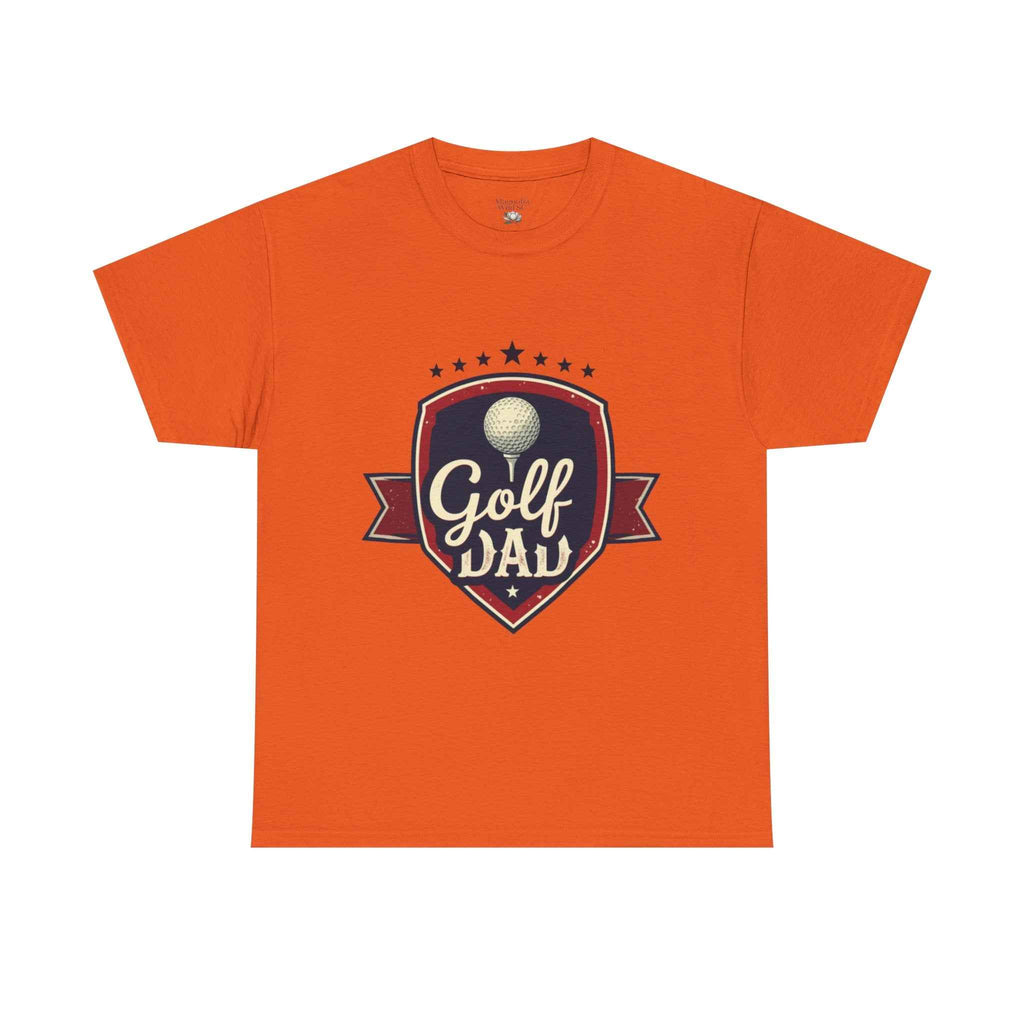 Retro Badge Style: The Vintage Golf Dad Shield Tee