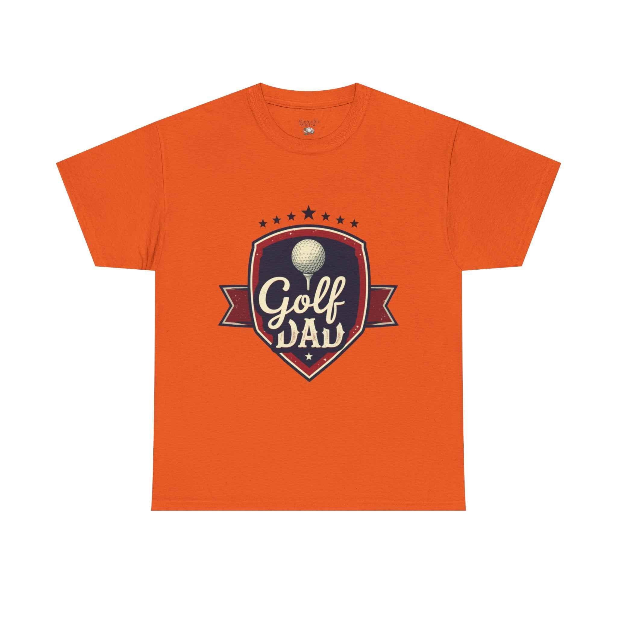 Retro Badge Style: The Vintage Golf Dad Shield Tee