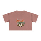 Soccer Mama Crop Tee | Retro Soccer Graphic, Mom Sports Top - Magnolia Wild SC
