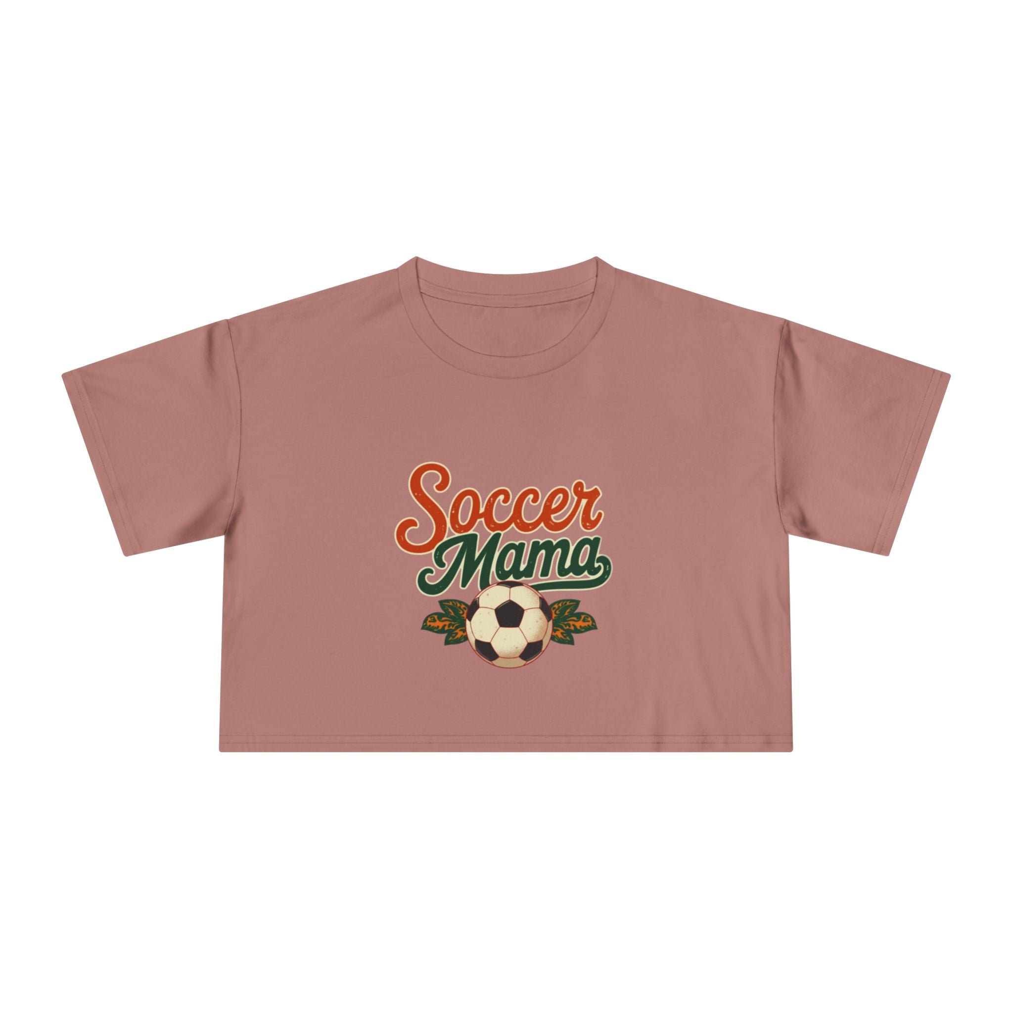 Soccer Mama Crop Tee | Retro Soccer Graphic, Mom Sports Top - Magnolia Wild SC