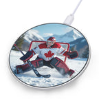 Canadian Goalie Wireless Charging Pad – Fast 10W Compact Charger - Magnolia Wild SC