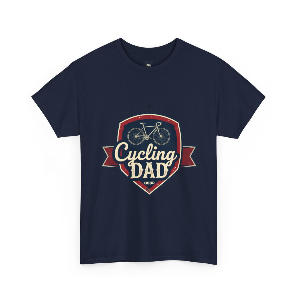 Retro Badge Style: The Vintage Cycling Dad Shield Tee - Magnolia Wild SC