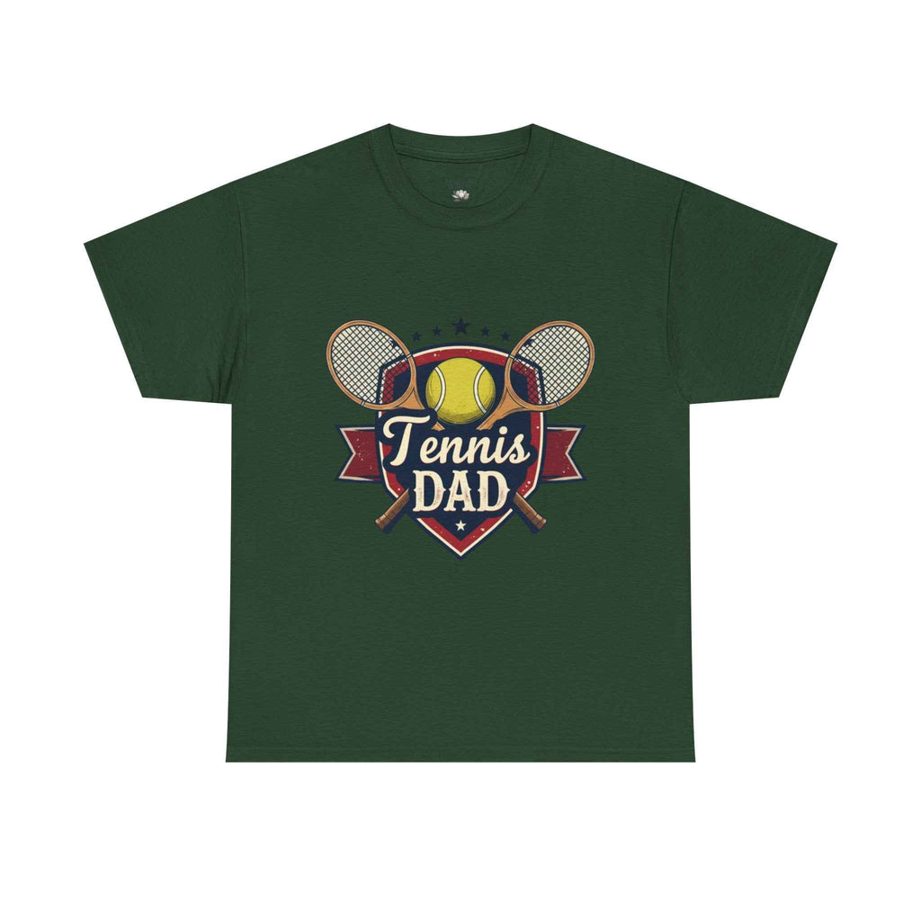Retro Badge Style: The Vintage Tennis Dad Shield Tee