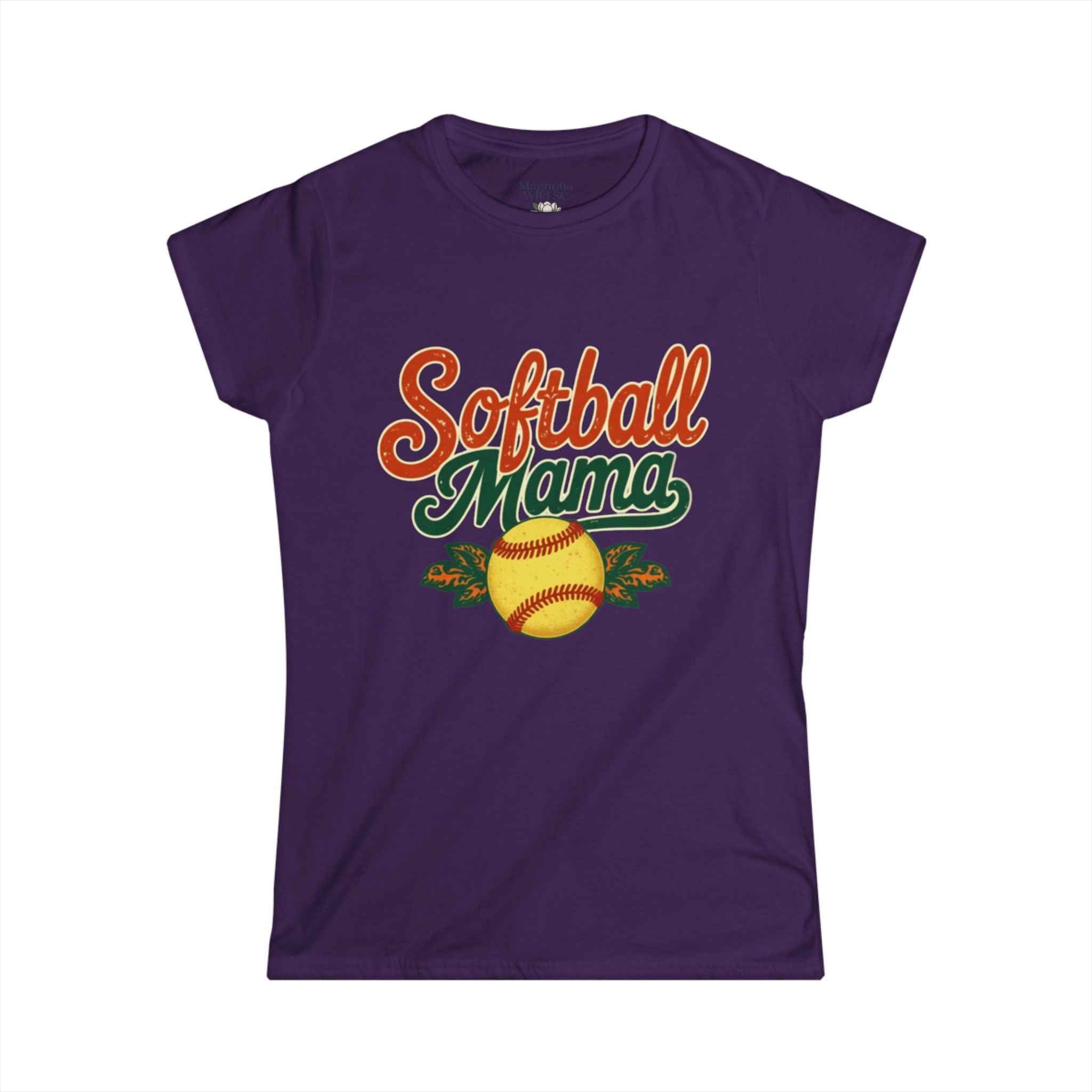 Retro Softball Mama Tee