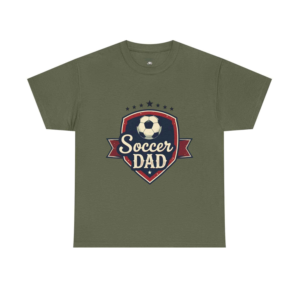 Retro Badge Style: The Vintage Soccer Dad Shield Tee