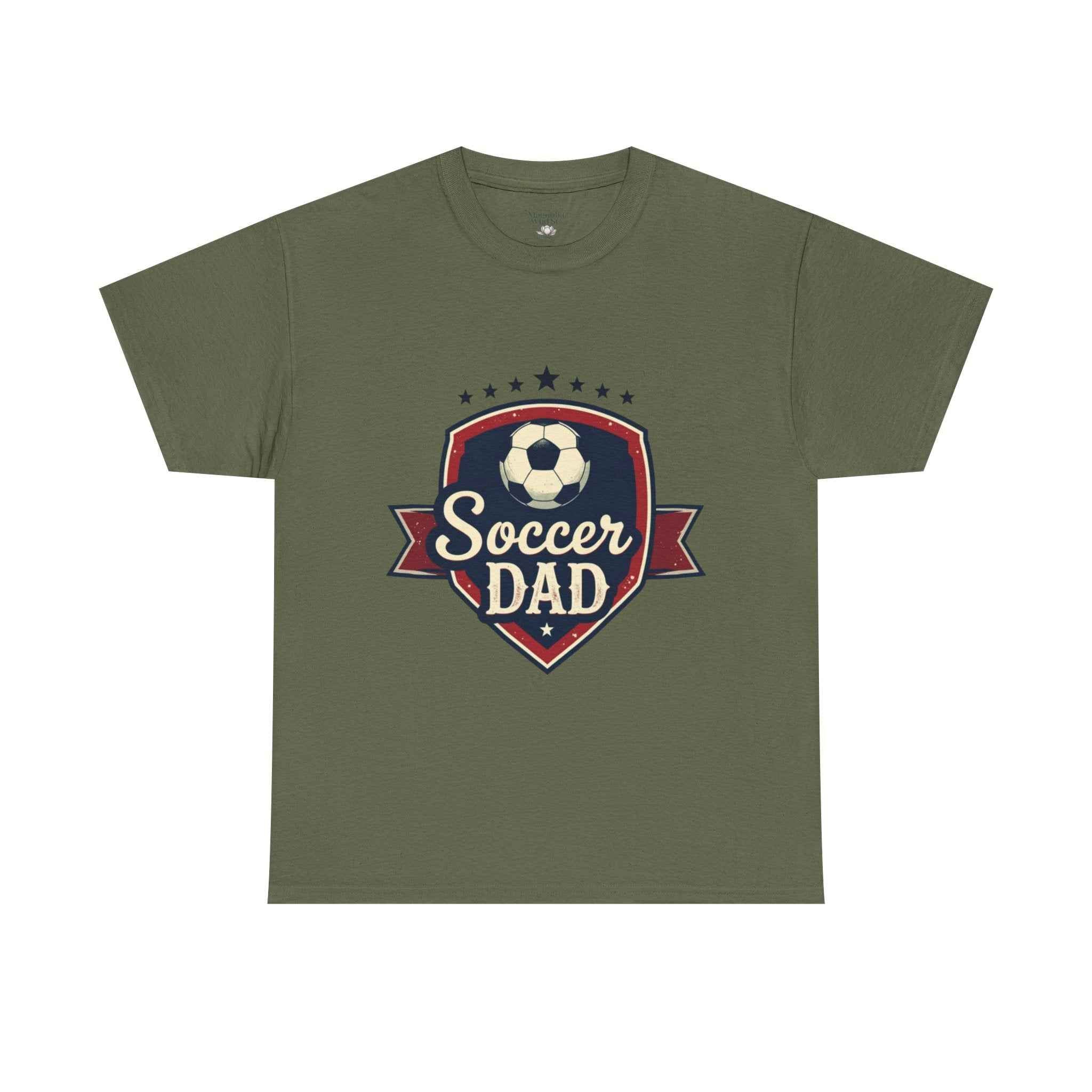 Retro Badge Style: The Vintage Soccer Dad Shield Tee