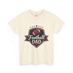 Retro Badge Style: The Vintage Football Dad Shield Tee