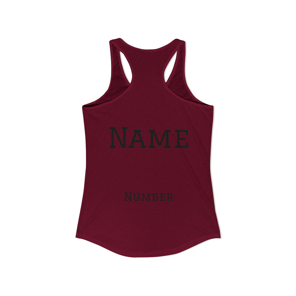Volleyball Mom Racerback Tank – Personalized Name & Number Option | Lightweight Women’s Volleyball Tank Top - Magnolia Wild SC
