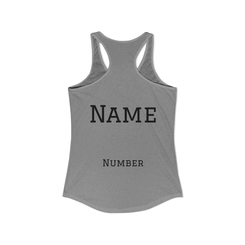 Lacrosse Mom Racerback Tank – Personalized Name & Number Option