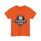 Retro Badge Style: The Vintage Volleyball Dad Shield Tee