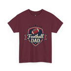 Retro Badge Style: The Vintage Football Dad Shield Tee