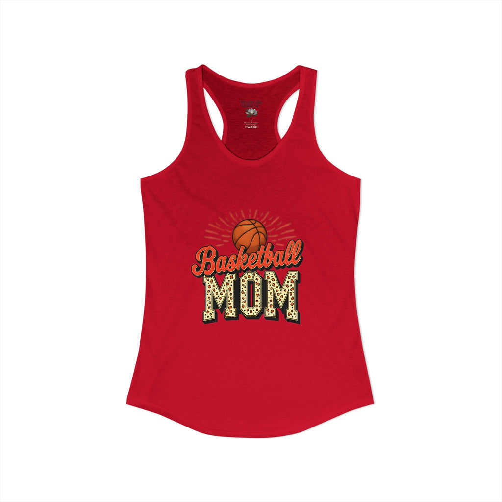 Basketball Mom Racerback Tank – Personalized Name & Number Option | Lightweight Women’s Basketball Tank Top - Magnolia Wild SC
