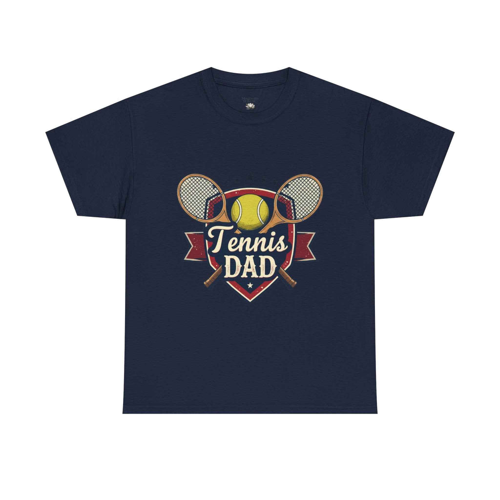 Retro Badge Style: The Vintage Tennis Dad Shield Tee