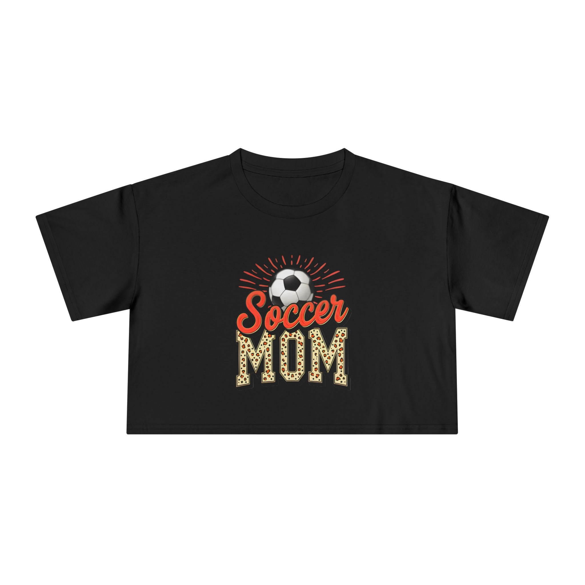 Soccer Mom Cheetah Print Women's Crop Tee - Magnolia Wild SC