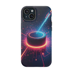Neon Laser Hockey Puck Impact-Resistant Phone Case - Magnolia Wild SC