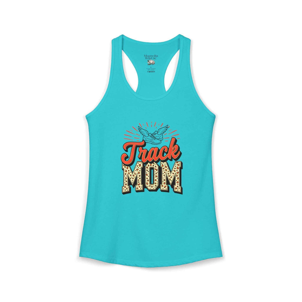 Track Mom Racerback Tank – Personalized Name & Number Option