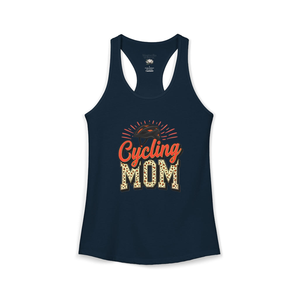 Personalized Cycling Mom Racerback Tank – Personalized Name & Number Option | Lightweight Women’s Cycling Tank TopCycling Racerback Tank - Magnolia Wild SC