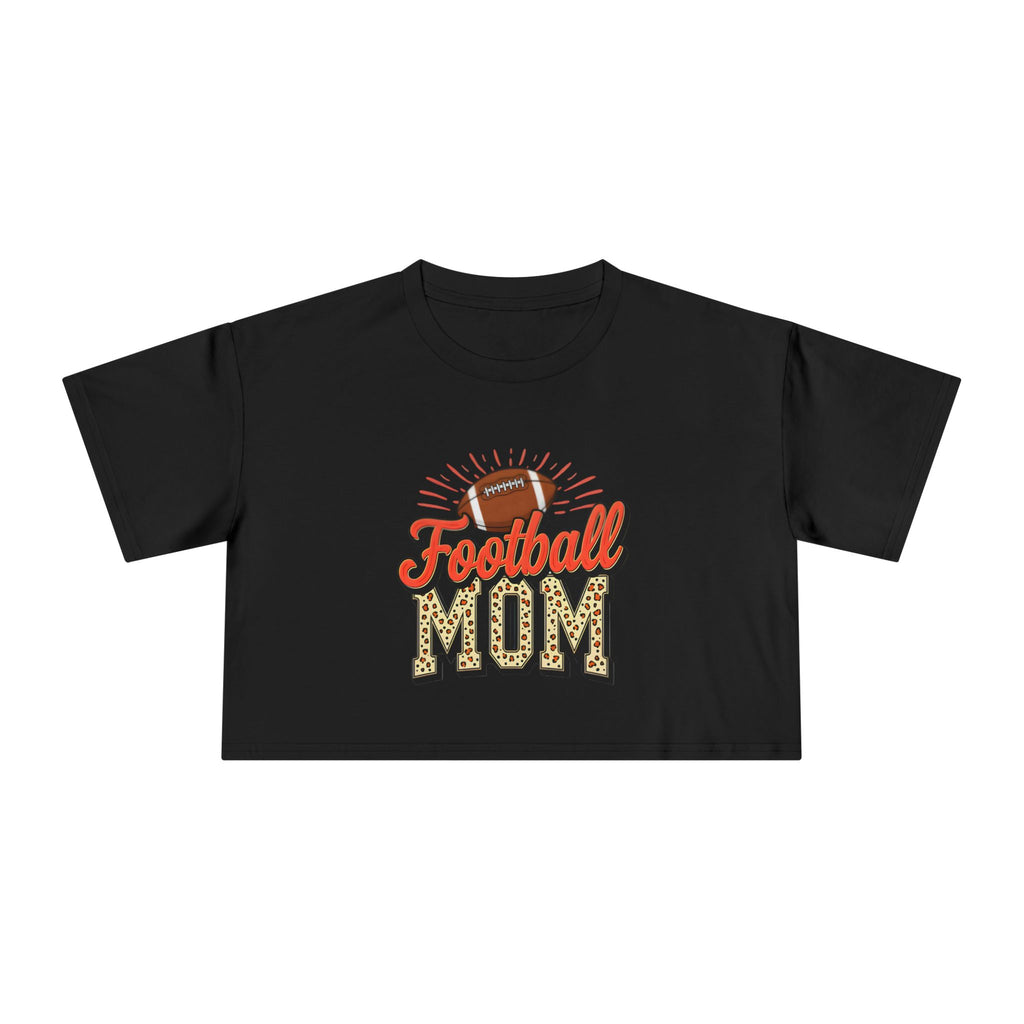 Football Mom Cheetah Print Crop Tee - Magnolia Wild SC