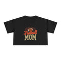 Football Mom Cheetah Print Crop Tee - Magnolia Wild SC