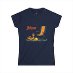 Softball Mom Mode Tee | Mom Chair, Glove & Cleats Design
