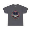 Retro Badge Style: The Vintage Wrestling Dad Shield Tee