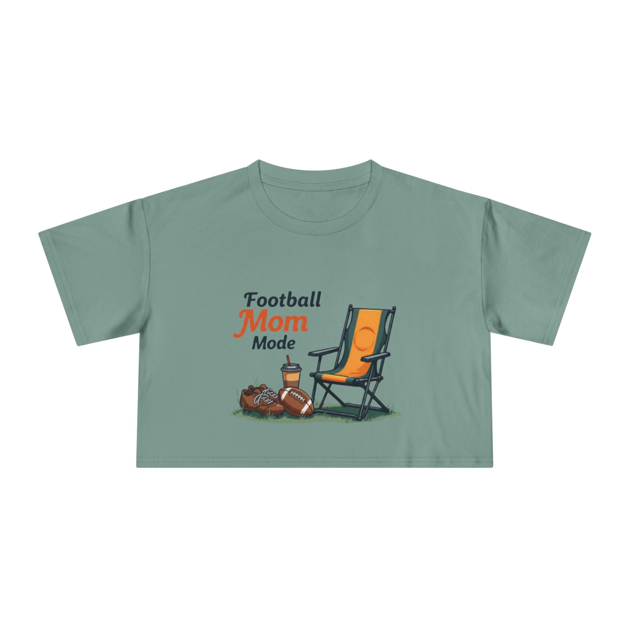 Football Mom Mode Crop Tee - Magnolia Wild SC