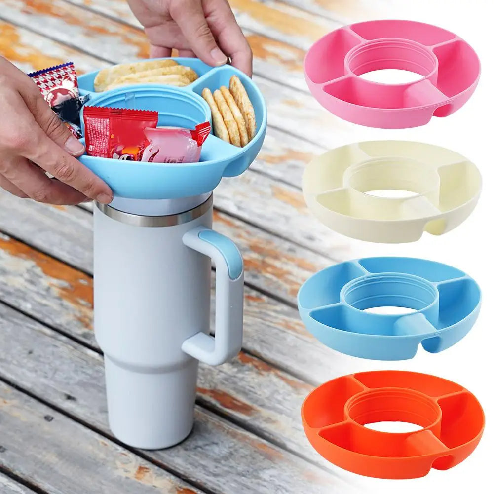 4 Compartment Silicone Snack Platter For 40 Oz Cup - Magnolia Wild SC