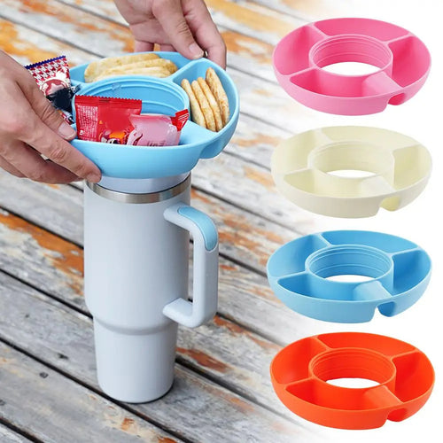 4 Compartment Silicone Snack Platter For 40 Oz Cup - Magnolia Wild SC