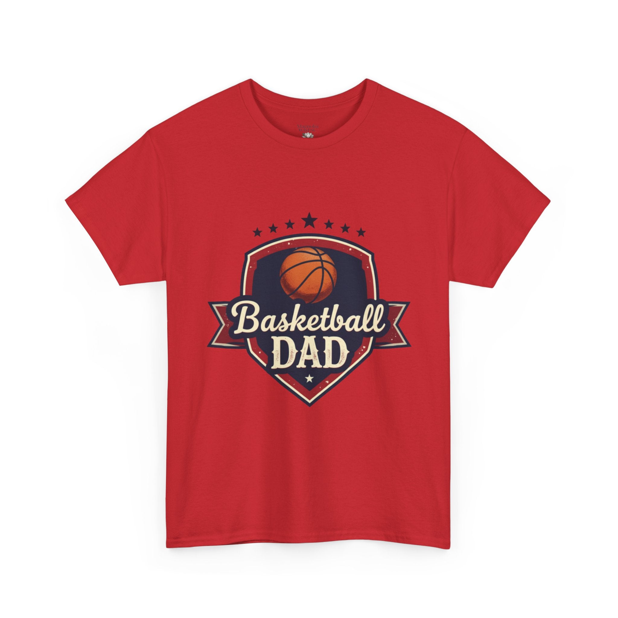 Retro Court Style: The Vintage Basketball Dad Shield Tee - Magnolia Wild SC