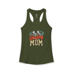 Figure Skating Mom Racerback Tank – Personalized Name & Number Option | Lightweight Women’s Figure Skating Tank Top - Magnolia Wild SC