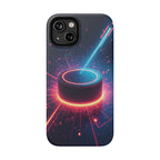 Neon Laser Hockey Puck Impact-Resistant Phone Case - Magnolia Wild SC