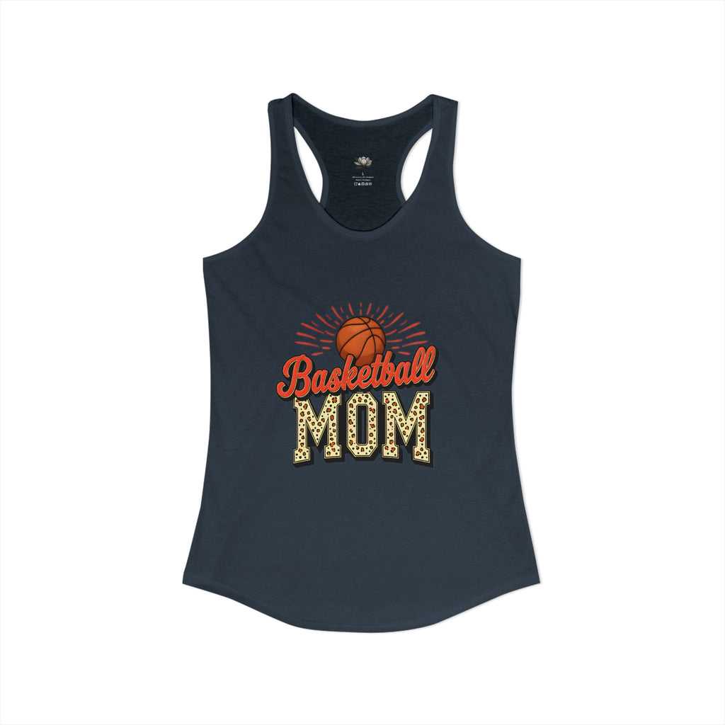 Basketball Mom Racerback Tank – Personalized Name & Number Option | Lightweight Women’s Basketball Tank Top - Magnolia Wild SC