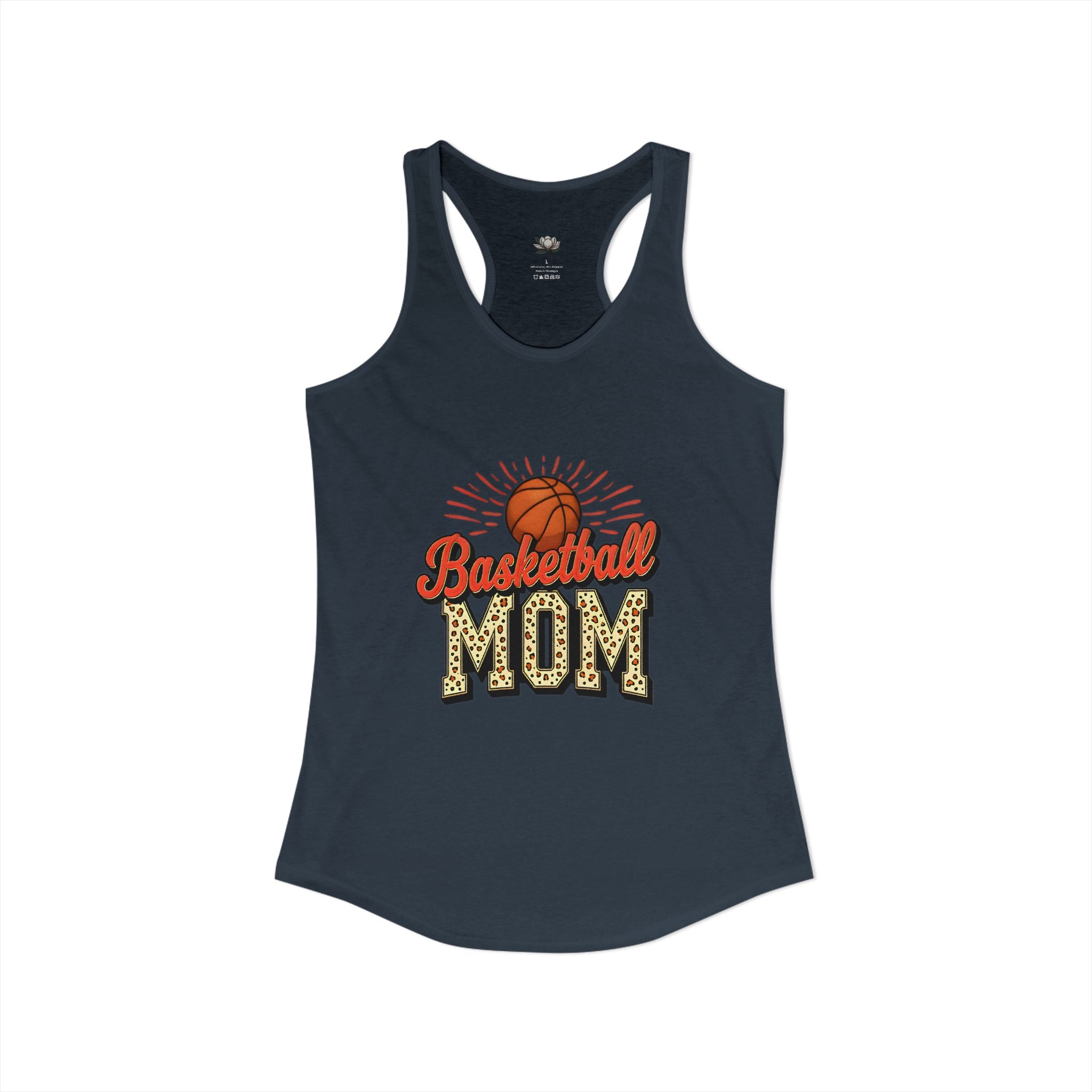 Basketball Mom Racerback Tank – Personalized Name & Number Option | Lightweight Women’s Basketball Tank Top - Magnolia Wild SC