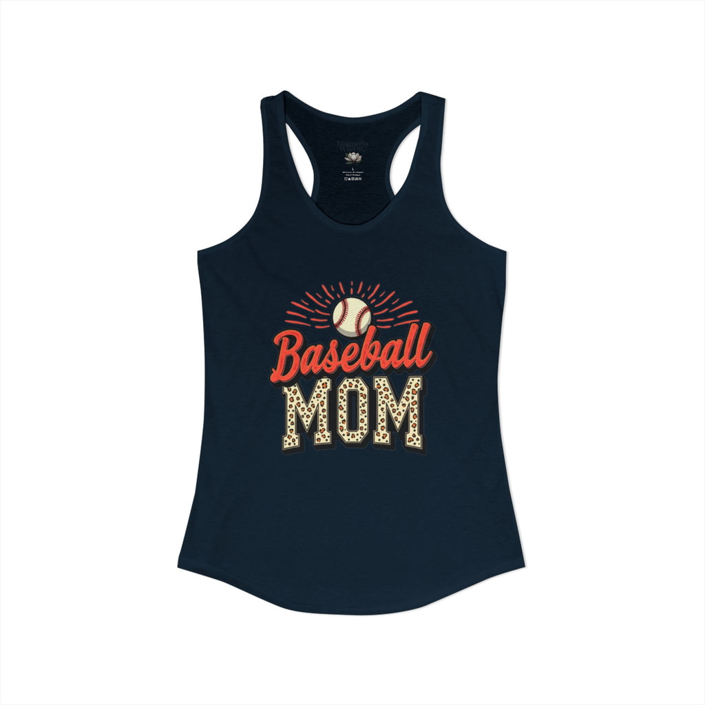 Baseball Mom Racerback Tank – Personalized Name & Number Option - Magnolia Wild SC