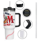 The "Snack Shack MVP" 40oz Baseball Mom Tumbler - Magnolia Wild SC