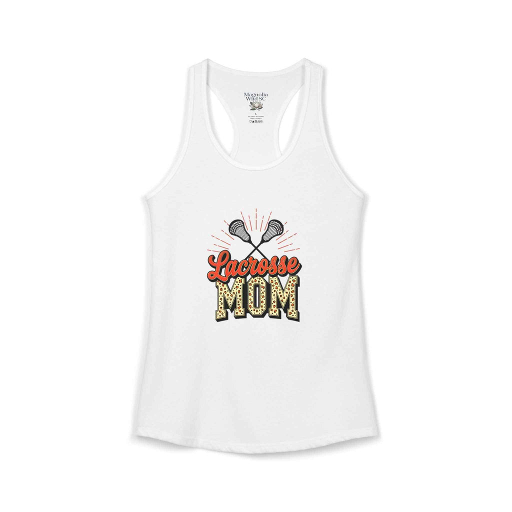 Lacrosse Mom Racerback Tank – Personalized Name & Number Option