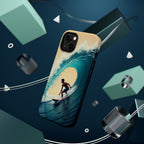 Surfer Riding a Wave iPhone Case — Magnetic Impact-Resistant - Magnolia Wild SC