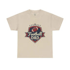 Retro Badge Style: The Vintage Football Dad Shield Tee