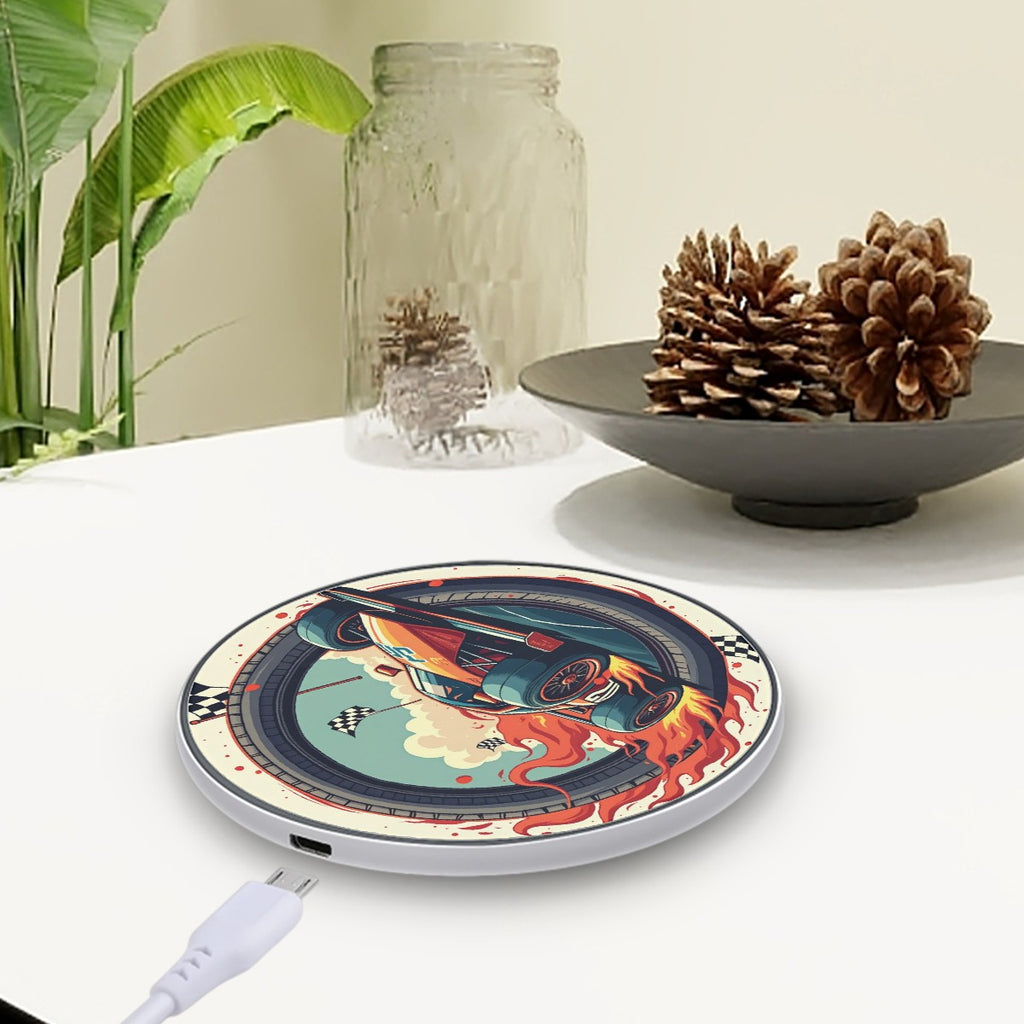 Wireless Charger - Racing Wireless Charging Pad for Fast and Convenient Power - Magnolia Wild SC