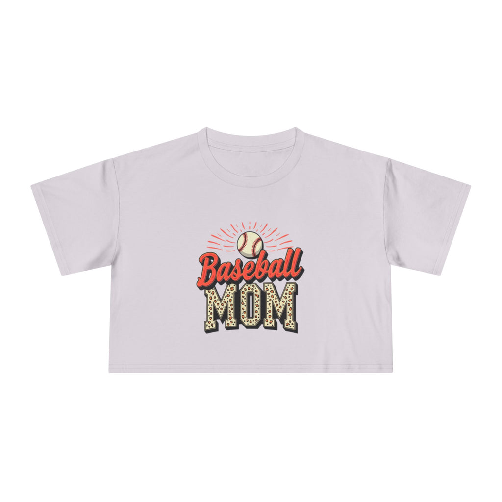 Baseball Mom Cheetah Print Women's Crop Tee - Magnolia Wild SC