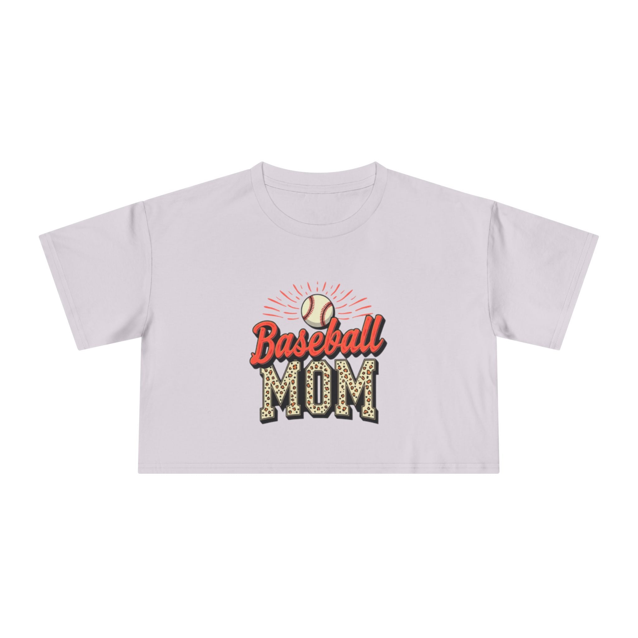 Baseball Mom Cheetah Print Women's Crop Tee - Magnolia Wild SC