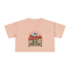 Soccer Mom Cheetah Print Women's Crop Tee
