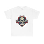 Retro Badge Style: The Vintage Volleyball Dad Shield Tee