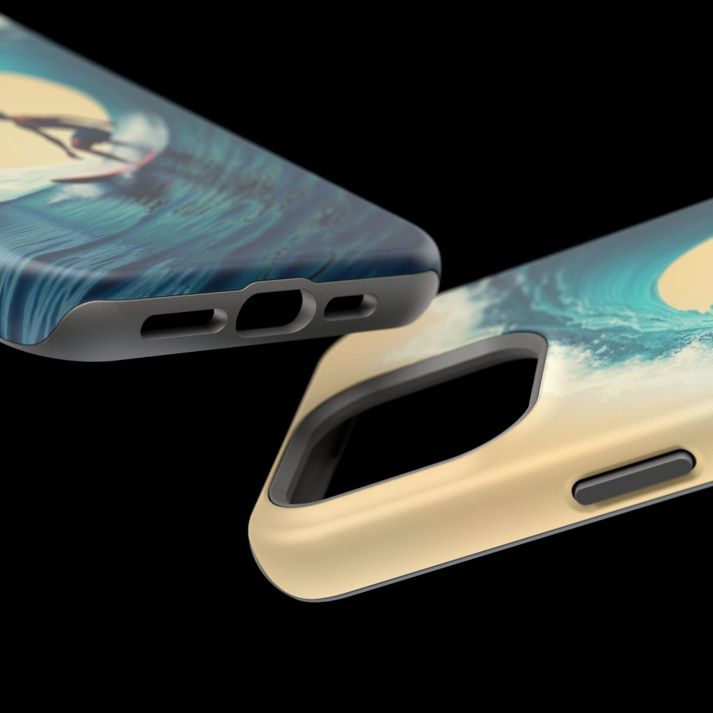 Surfer Riding a Wave iPhone Case — Magnetic Impact-Resistant - Magnolia Wild SC