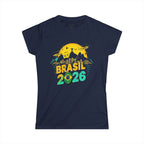 Brazil Soccer T-shirt - Brazil Skyline Tee for Fans