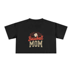 Baseball Mom Cheetah Print Women's Crop Tee - Magnolia Wild SC